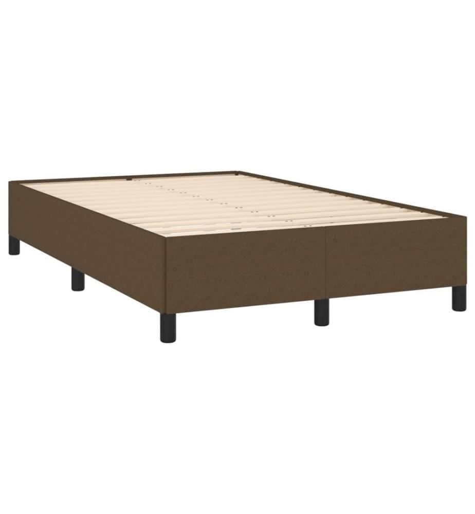 Bettgestell Dunkelbraun 120x190 cm Stoff