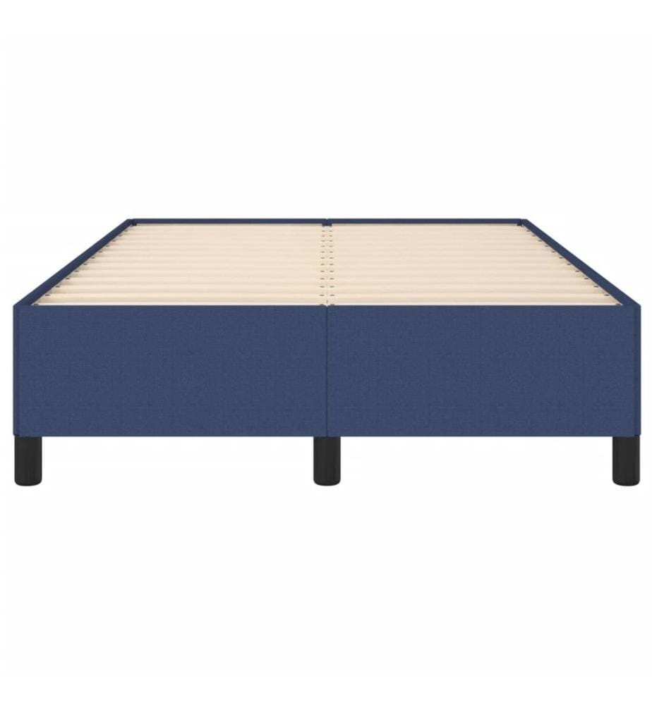 Cadre de lit bleu 120x190 cm tissu