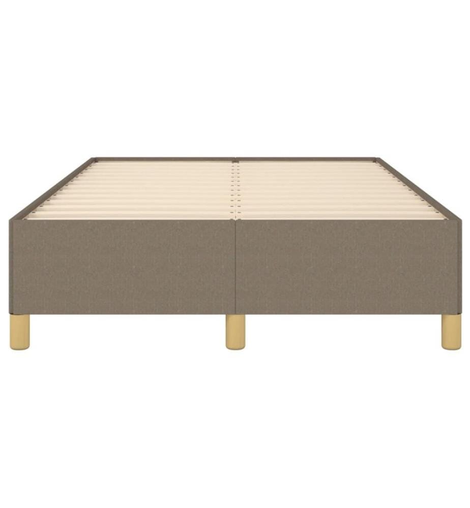 Cadre de lit taupe 120x190 cm tissu