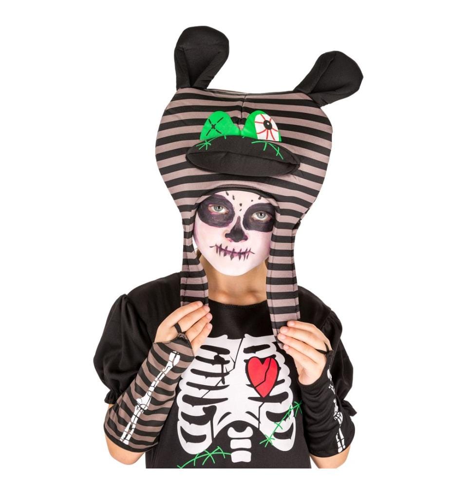 Costume da scheletro zombie per bambina - ragazza