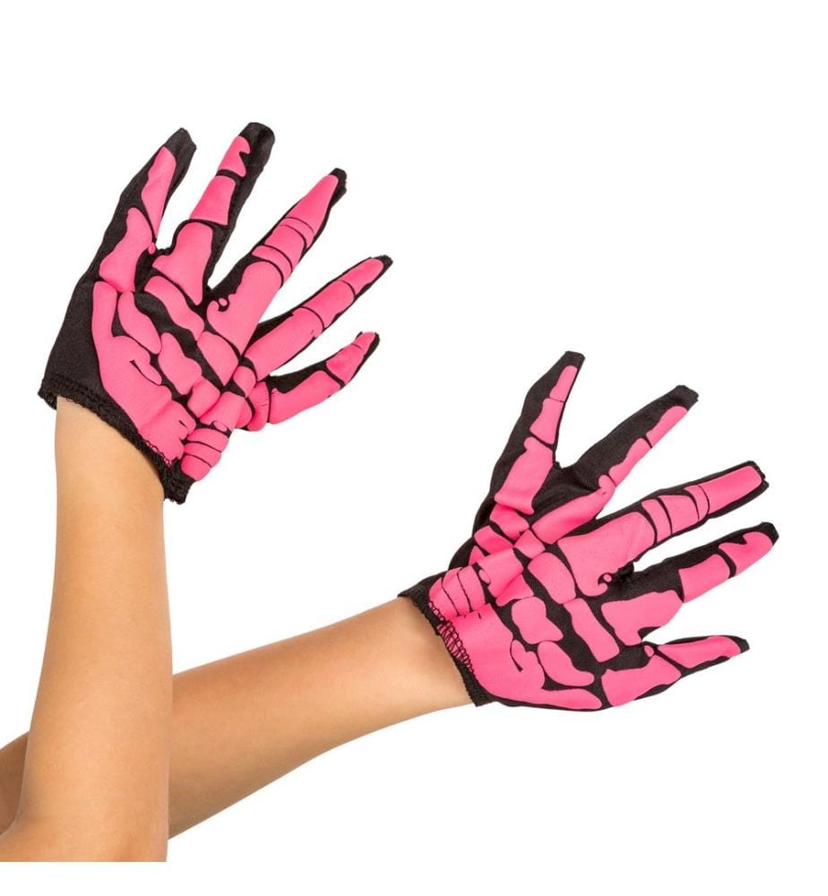 Costume da bambina - Scheletro rosa