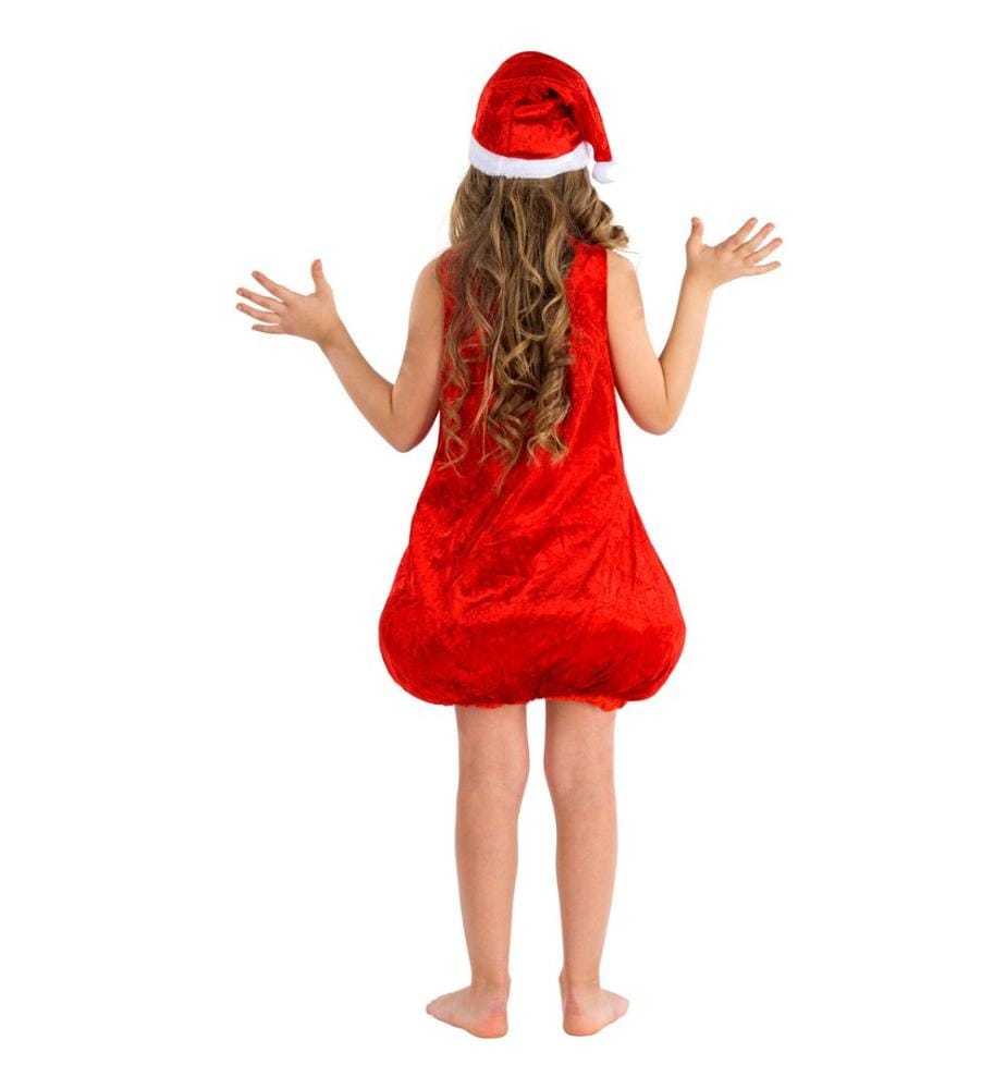 Mädchenkostüm süsser Weihnachtsfeger