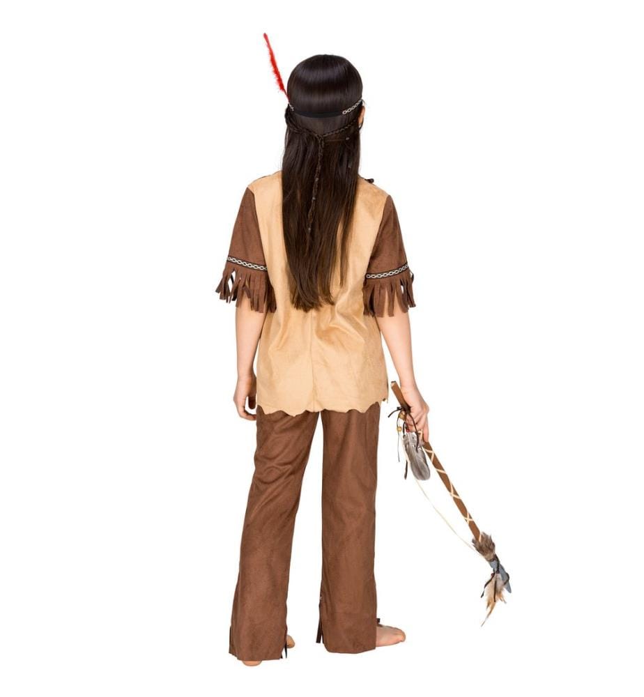 Costume da bambina - ragazza - Indiana Sparviero Rosso