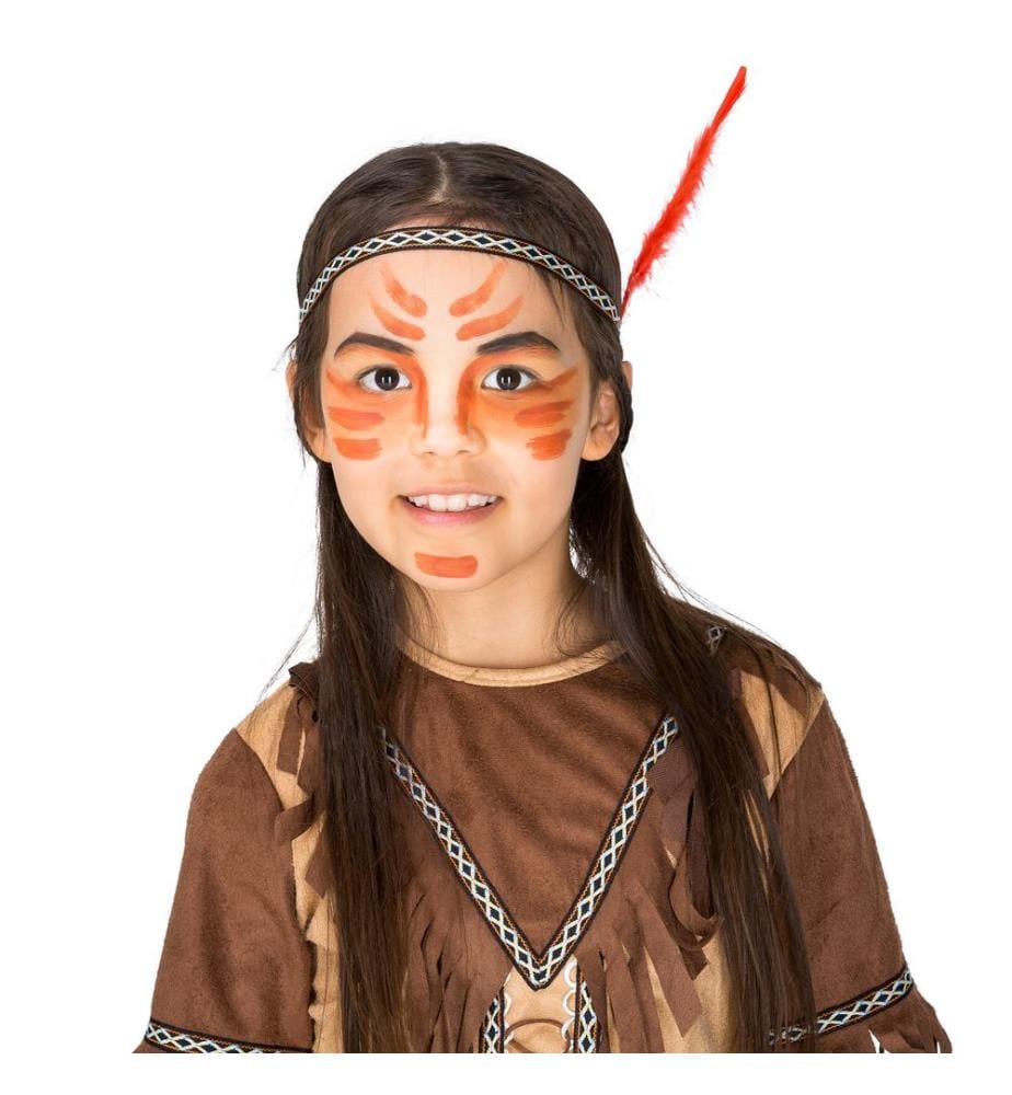 Costume da bambina - ragazza - Indiana Sparviero Rosso
