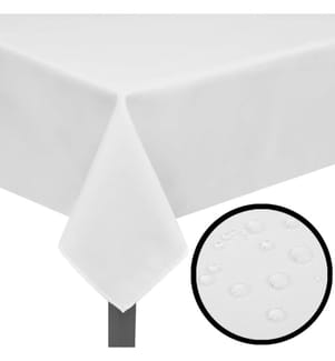 5 Tischdecken Weiss 100 x 100 cm