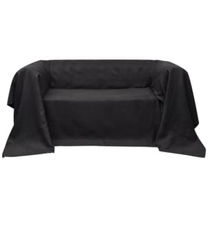 Sofahusse aus Microsuede Anthrazit 210x280 cm