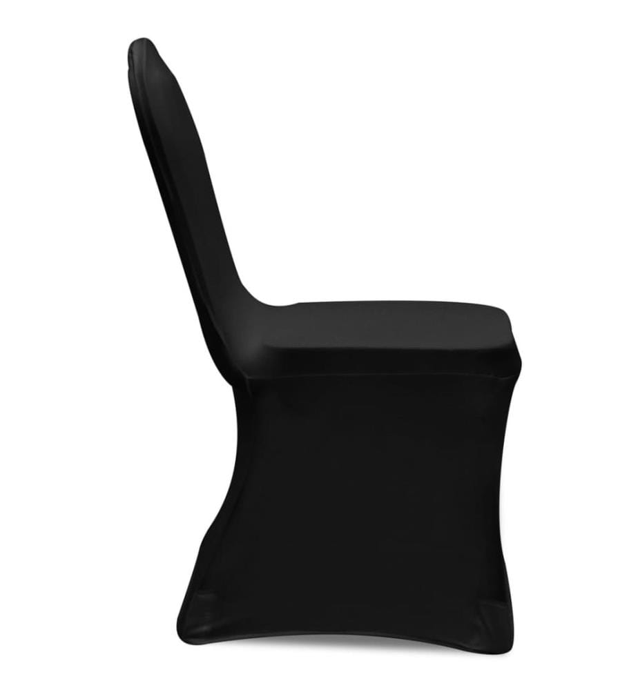 Stretch Stuhlbezug 4 Stück Schwarz