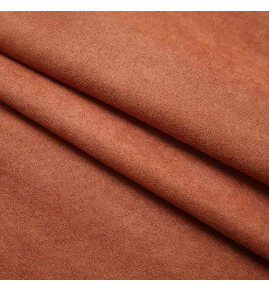 Rideaux occultants avec crochets 2 pcs Rouille 140x175 cm
