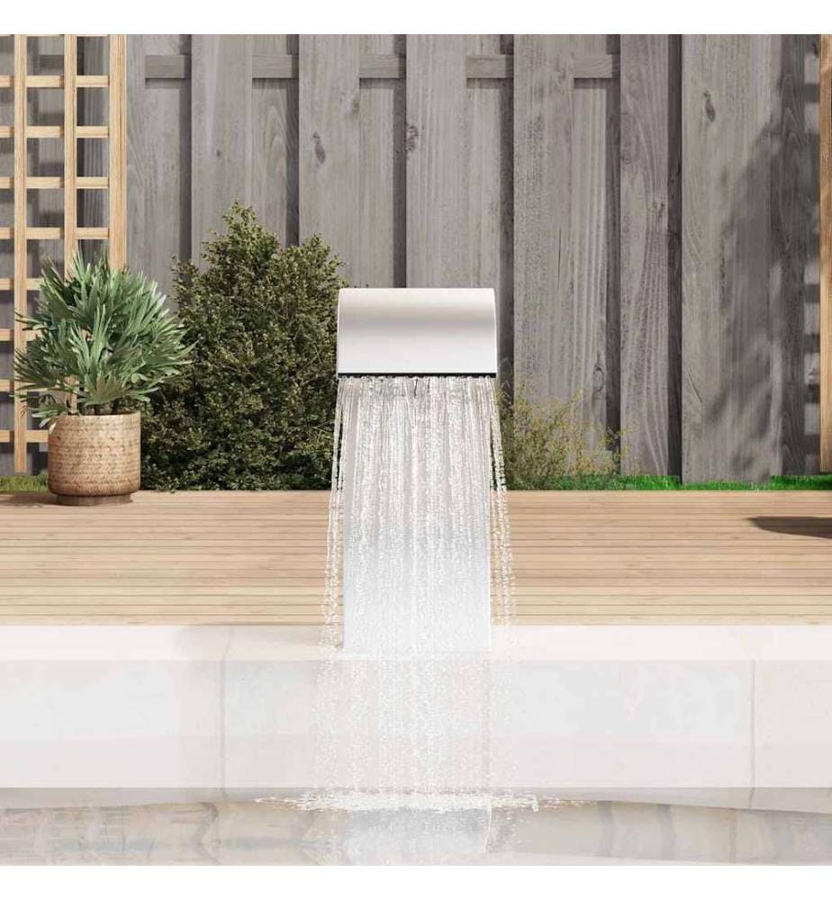 Pool-Wasserfall 22x60x70 cm Edelstahl 304