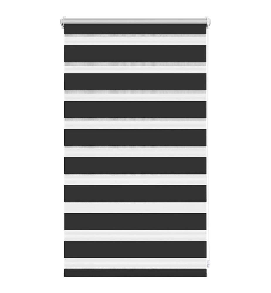 Zebra-Rollo 50,9 x 100 cm, Stoffbreite 46,7 cm, schwarz