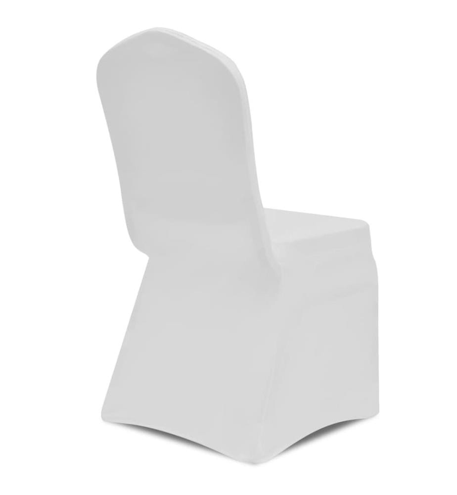 6 x Stuhlhusse Stretchhusse weiss