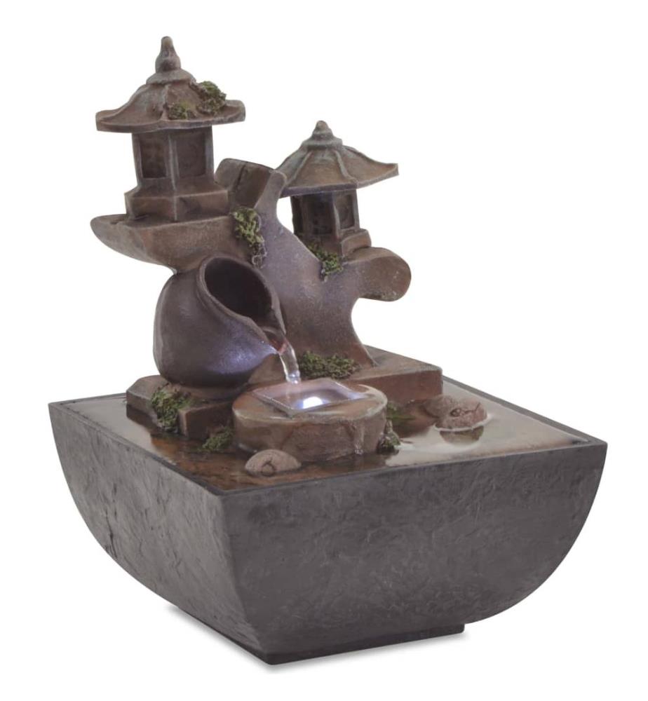 Zimmerbrunnen mit LED Polyresin