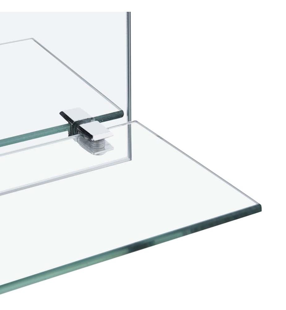 Wandspiegel mit Regal 30×30 cm Hartglas
