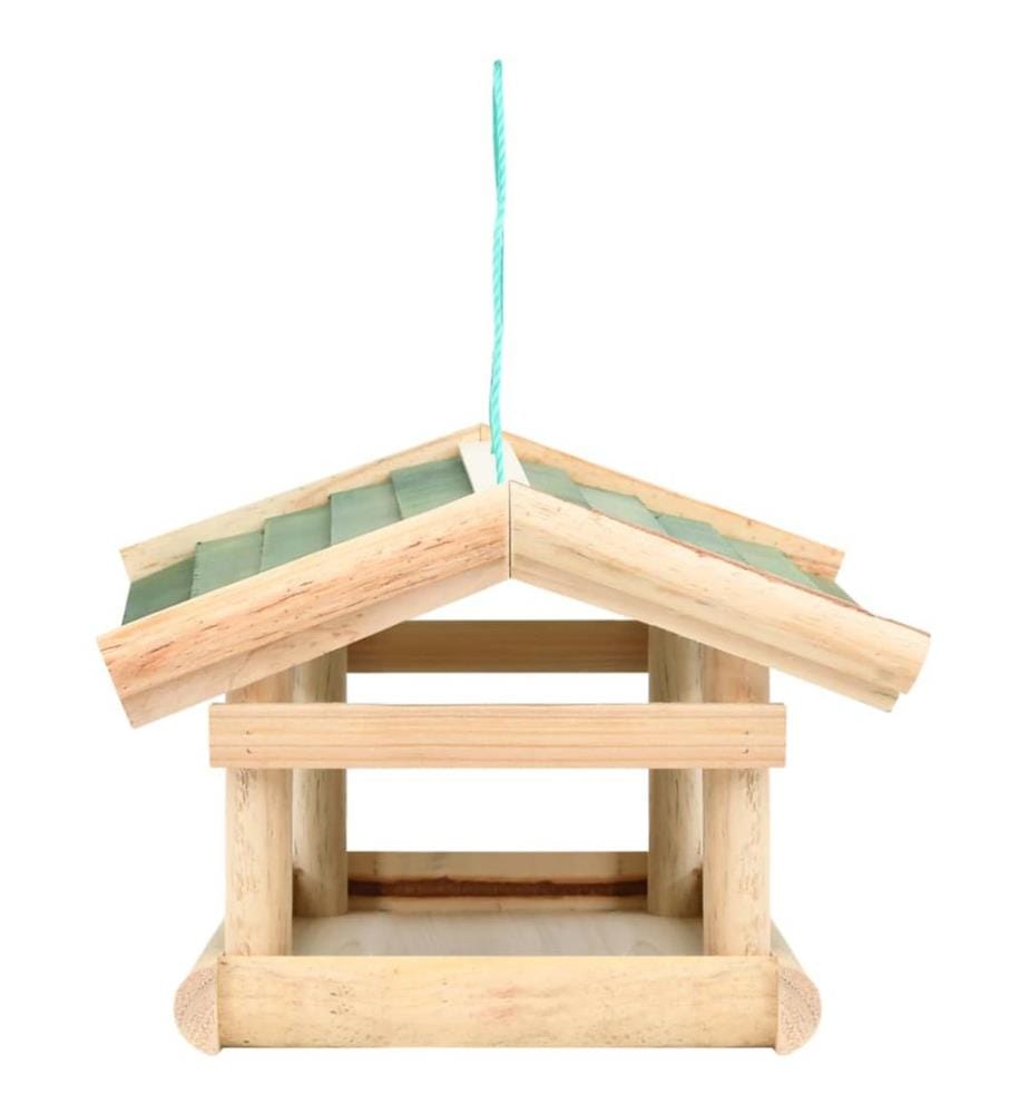 Vogelfutterhaus Massivholz 35x29,5x21 cm