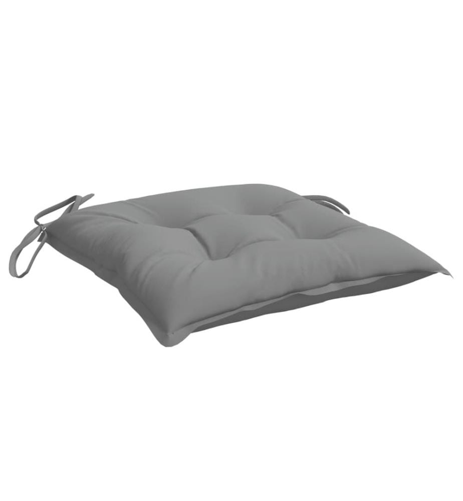 Stuhlkissen 4 Stk. Grau 40x40x7 cm Oxford-Gewebe
