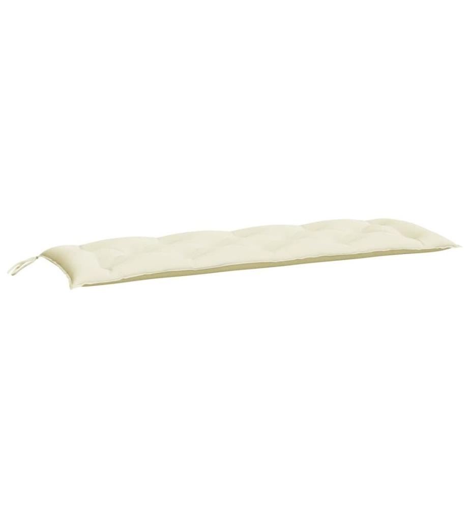 Gartenbank-Auflage Cremeweiss 150x50x7 cm Oxford-Gewebe