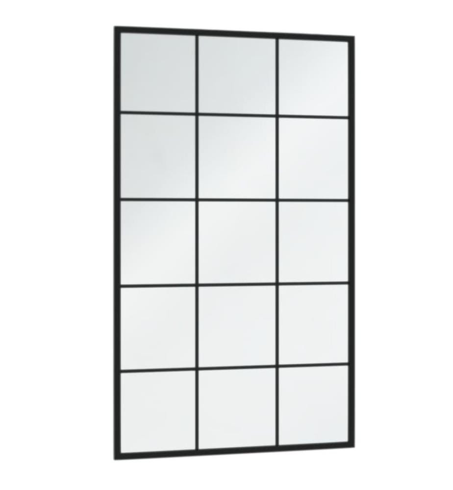 Wandspiegel 6 Stk. Schwarz 100x60 cm Metall