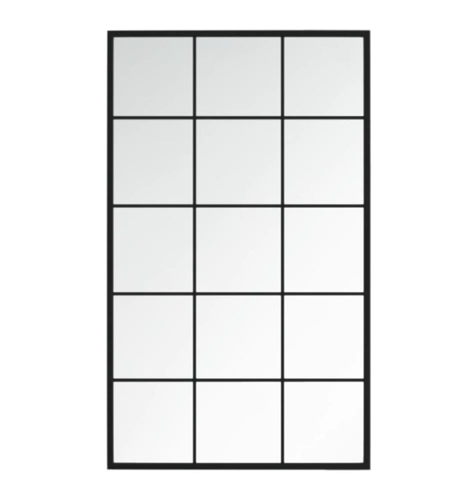 Wandspiegel 6 Stk. Schwarz 100x60 cm Metall