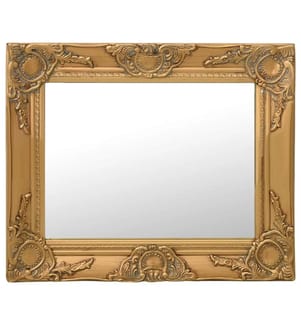 Wandspiegel im Barock-Stil 50x40 cm Golden