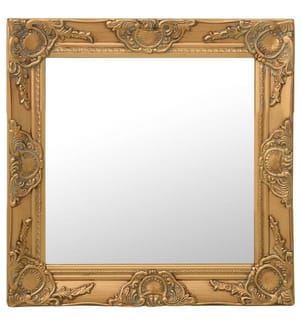 Wandspiegel im Barock-Stil 50x50 cm Golden