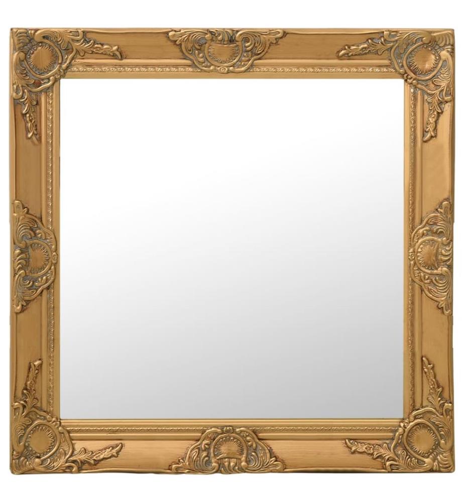 Wandspiegel im Barock-Stil 60x60 cm Golden