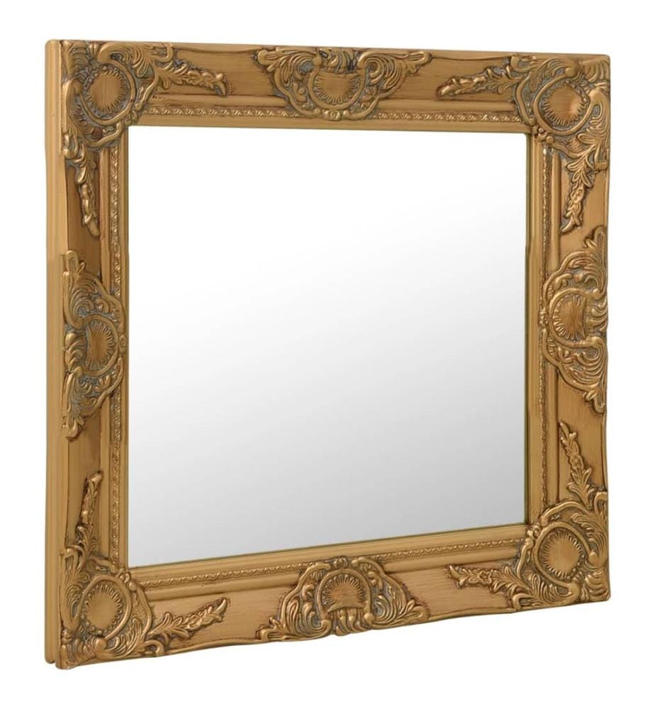 Wandspiegel im Barock-Stil 60x60 cm Golden