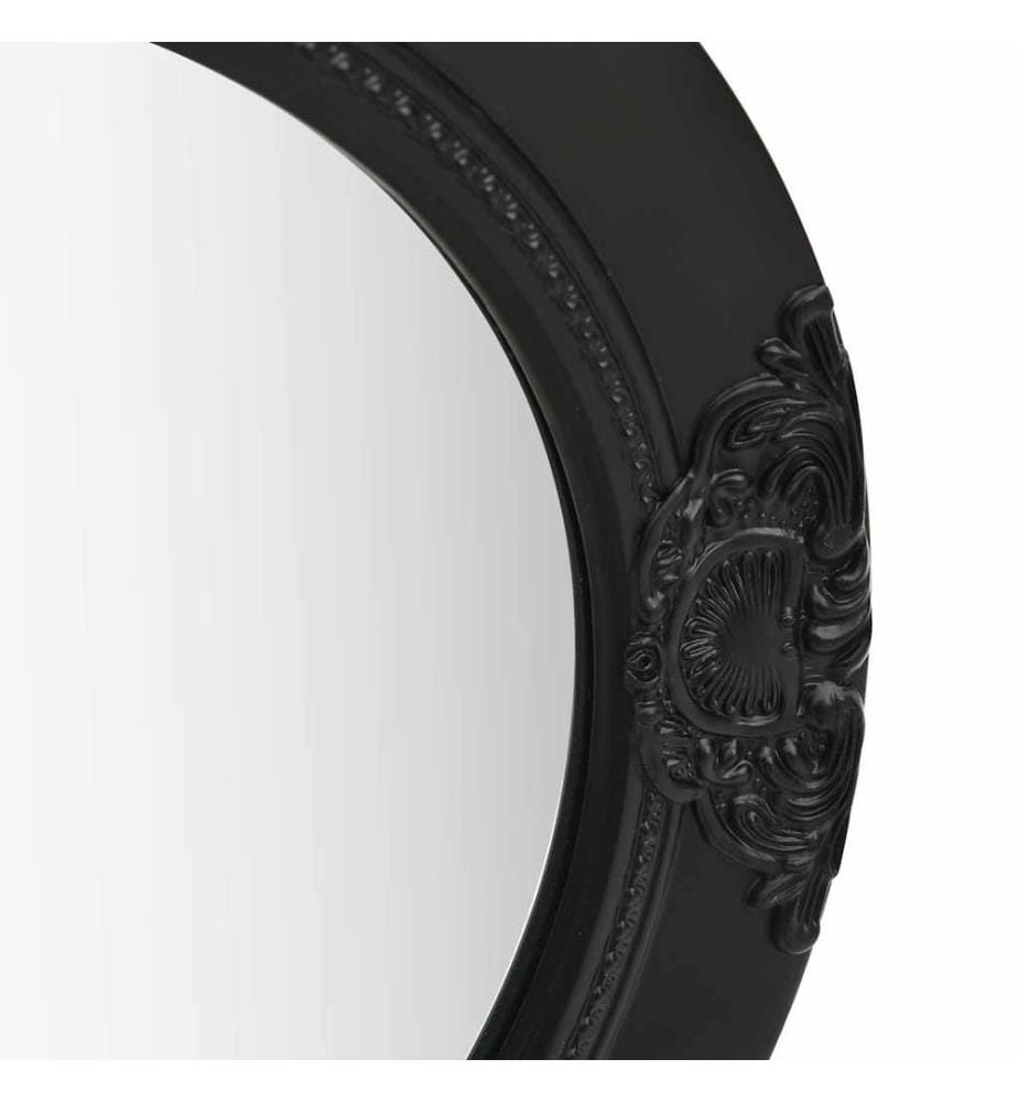 Wandspiegel im Barock-Stil 50 cm Schwarz