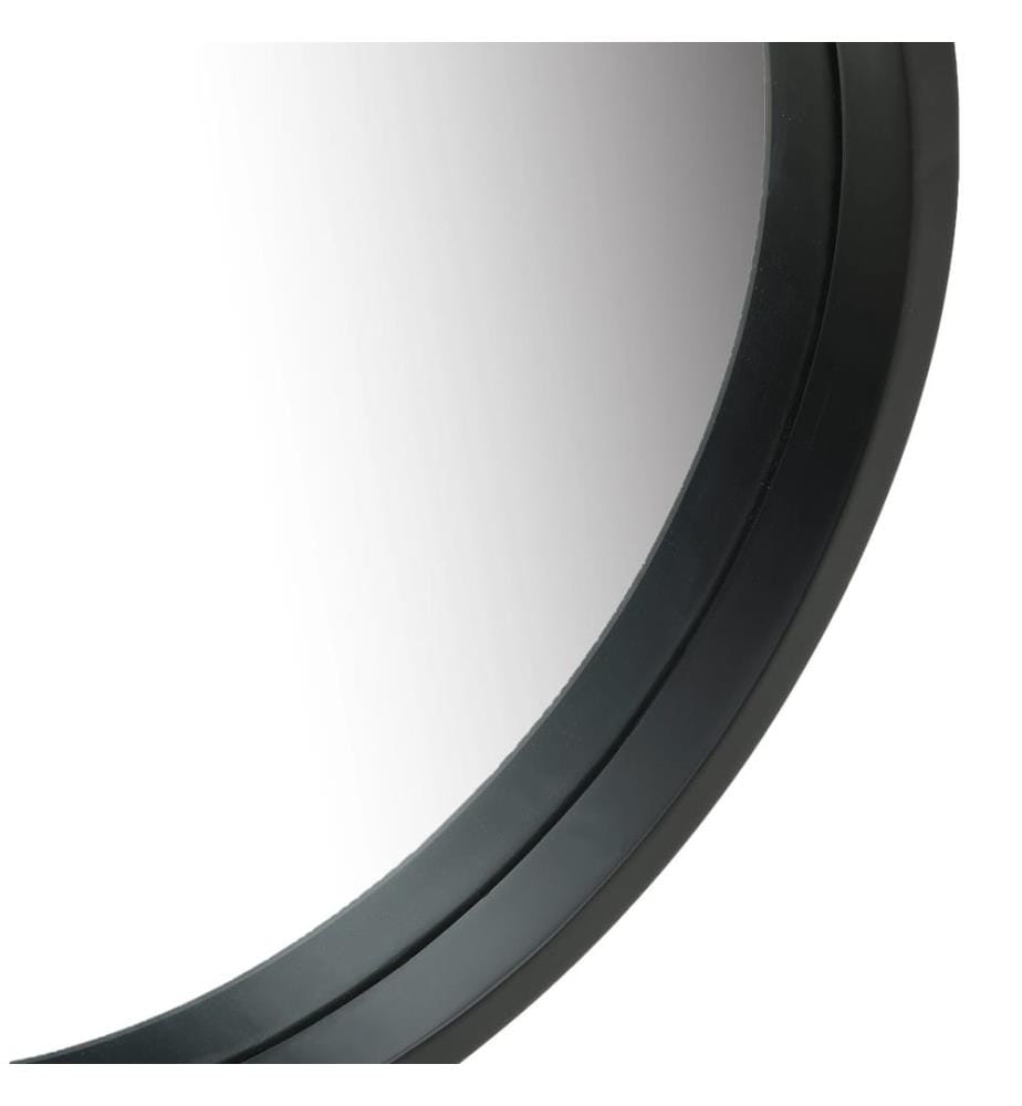 Miroir mural avec sangle 50 cm Noir