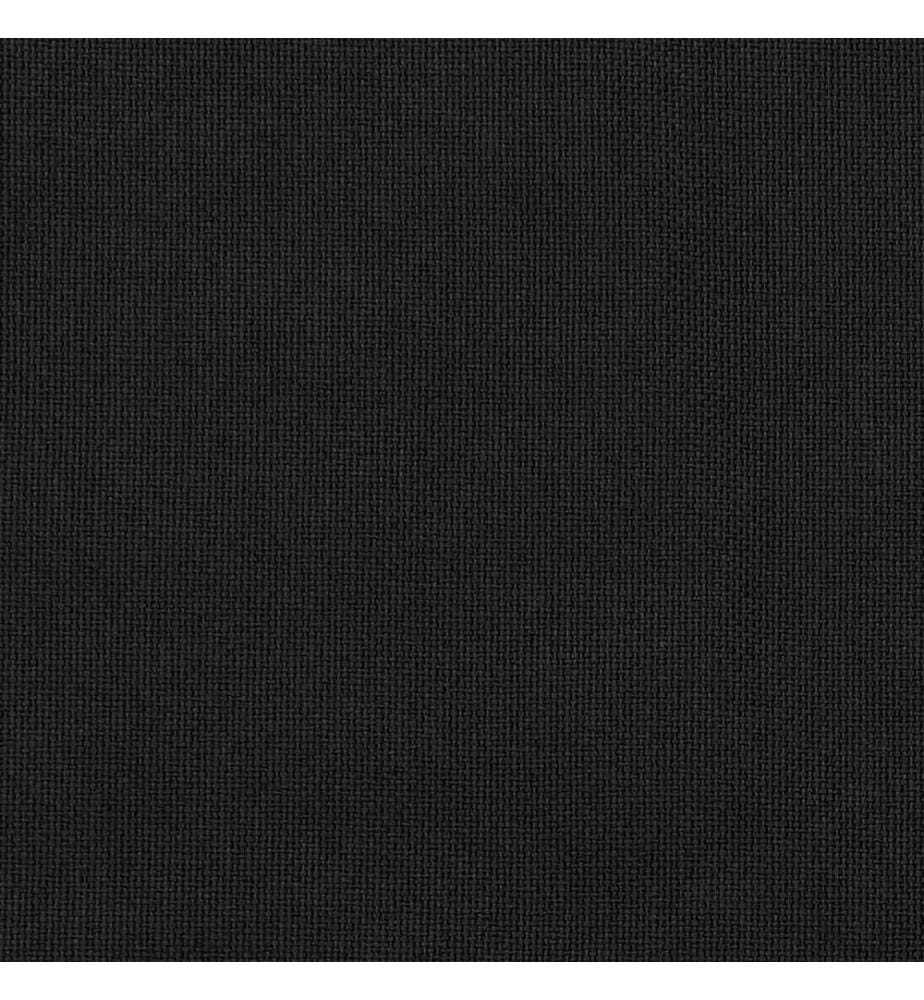Rideaux occultants Aspect lin avec oeillets 2 pcs Noir 140x225cm