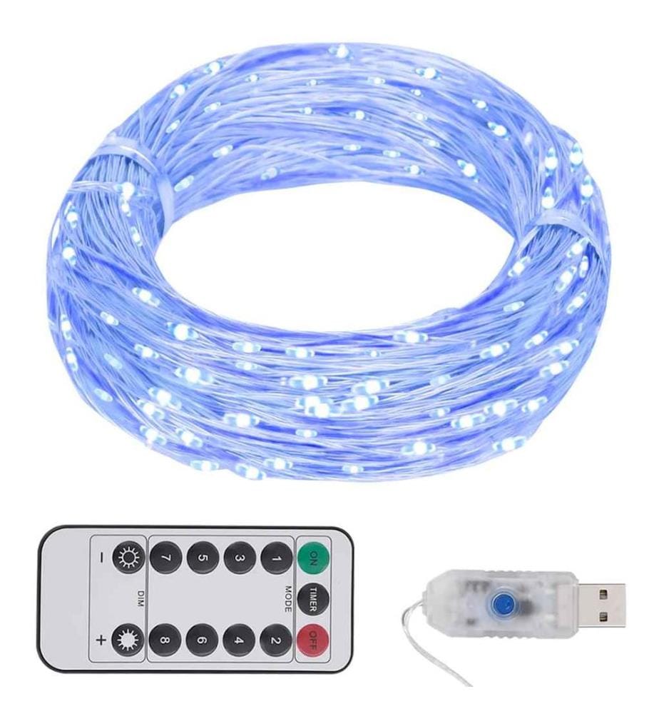 Guirlande LED avec 150 LED Bleu 15 m