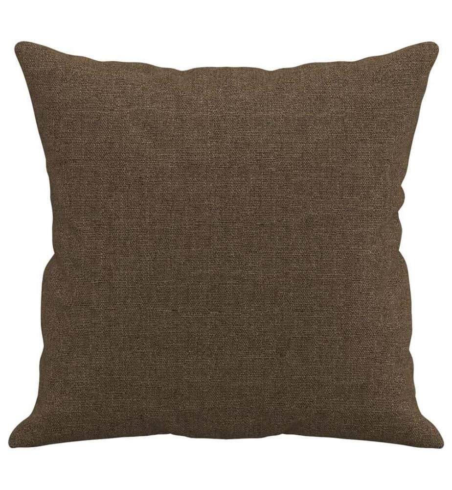 Zierkissen 2 Stk. Braun 40x40 cm Stoff