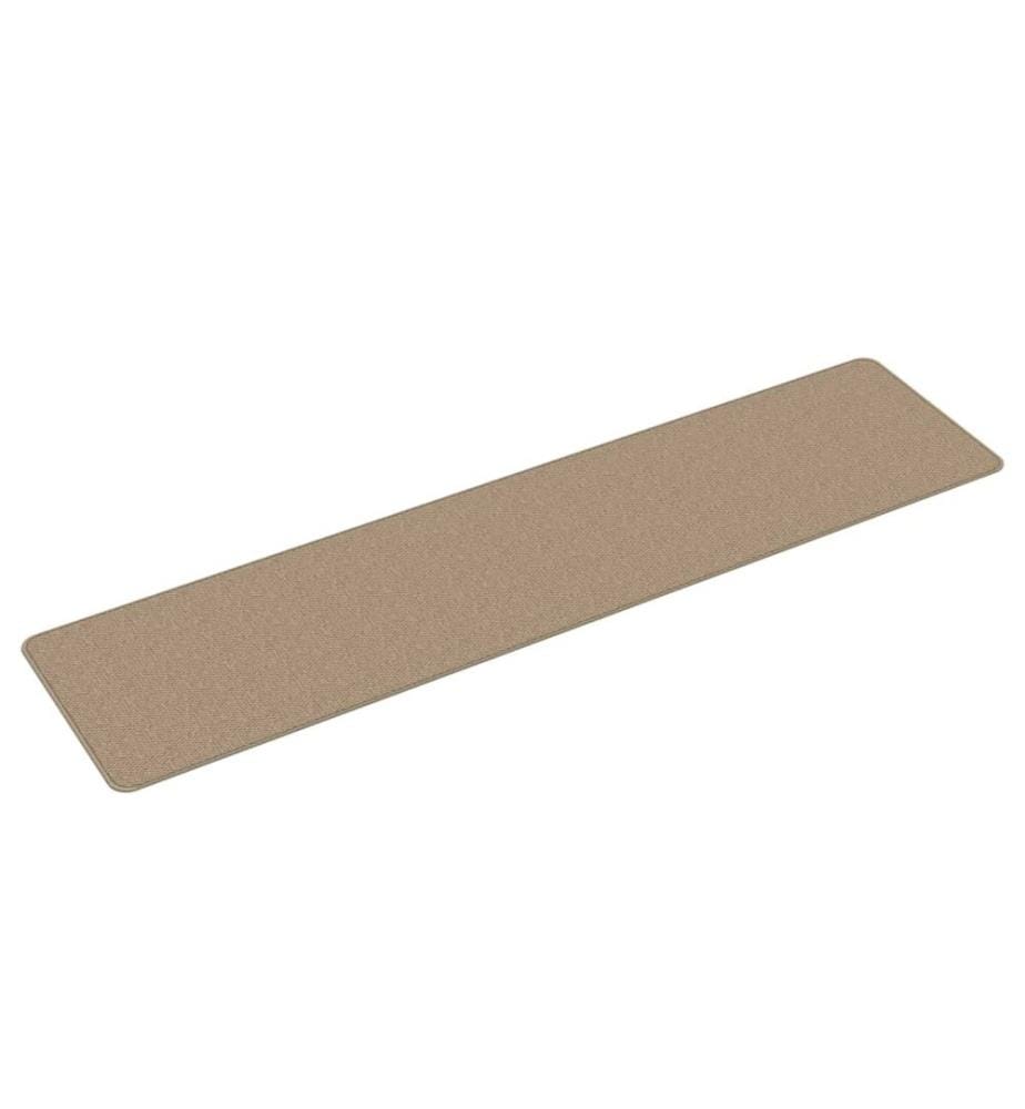 Tapis de couloir aspect sisal sable 50x200 cm