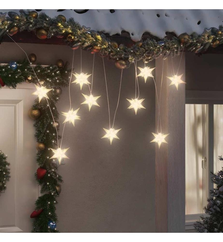 Lumière de Noël 10 LED blanc 10 cm