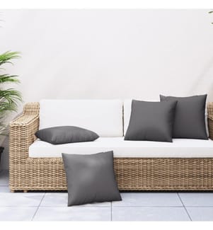 Sofakissen 4 Stk. Anthrazit 40x40 cm Stoff