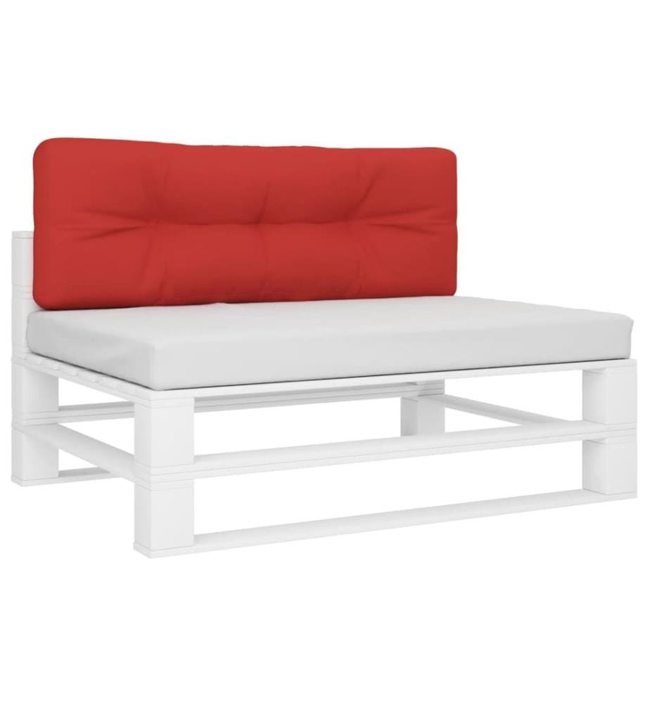Palettenkissen Rot 120x40x12 cm Stoff