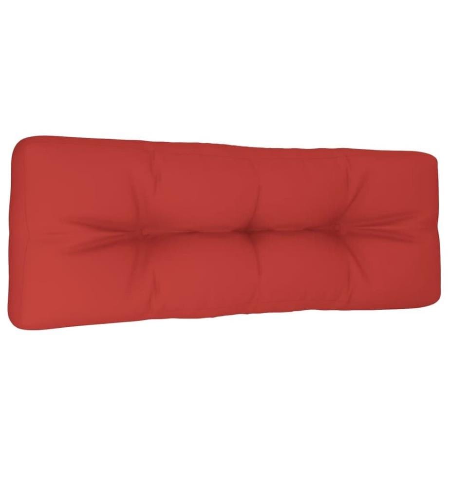 Palettenkissen Rot 120x40x12 cm Stoff