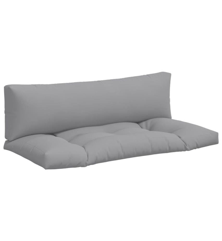 Coussins de palette lot de 2 gris tissu