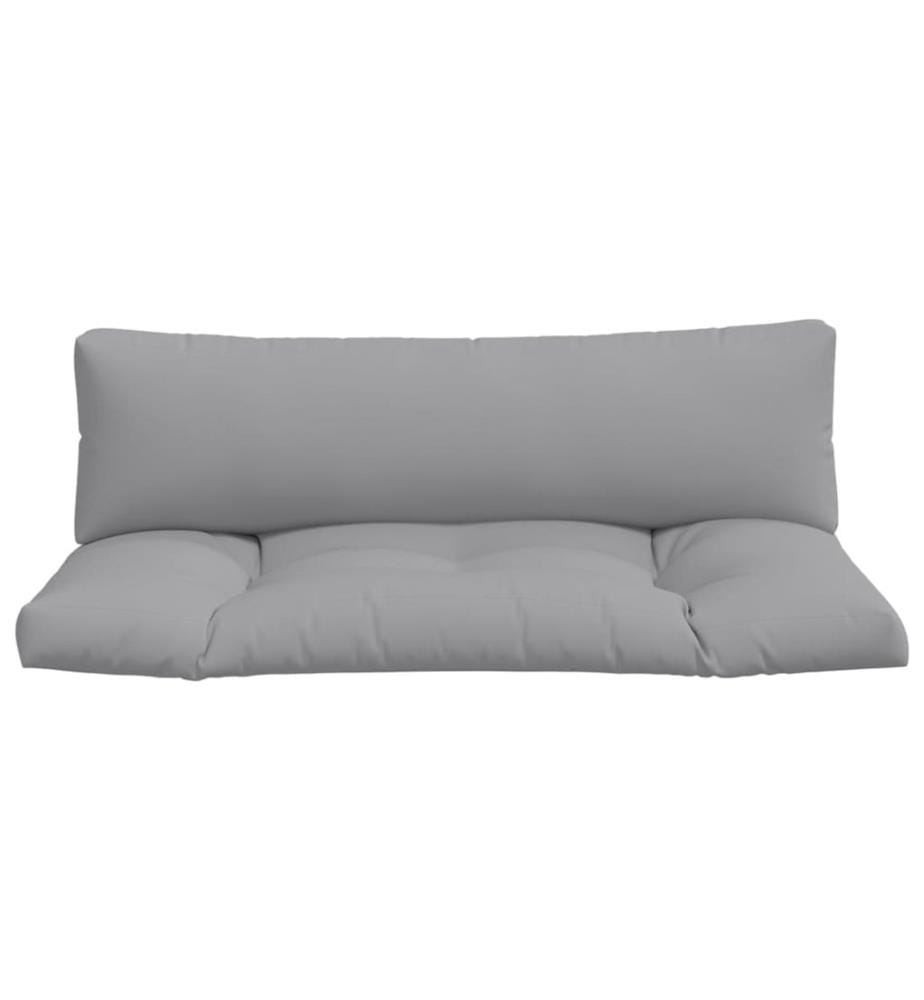 Coussins de palette lot de 2 gris tissu