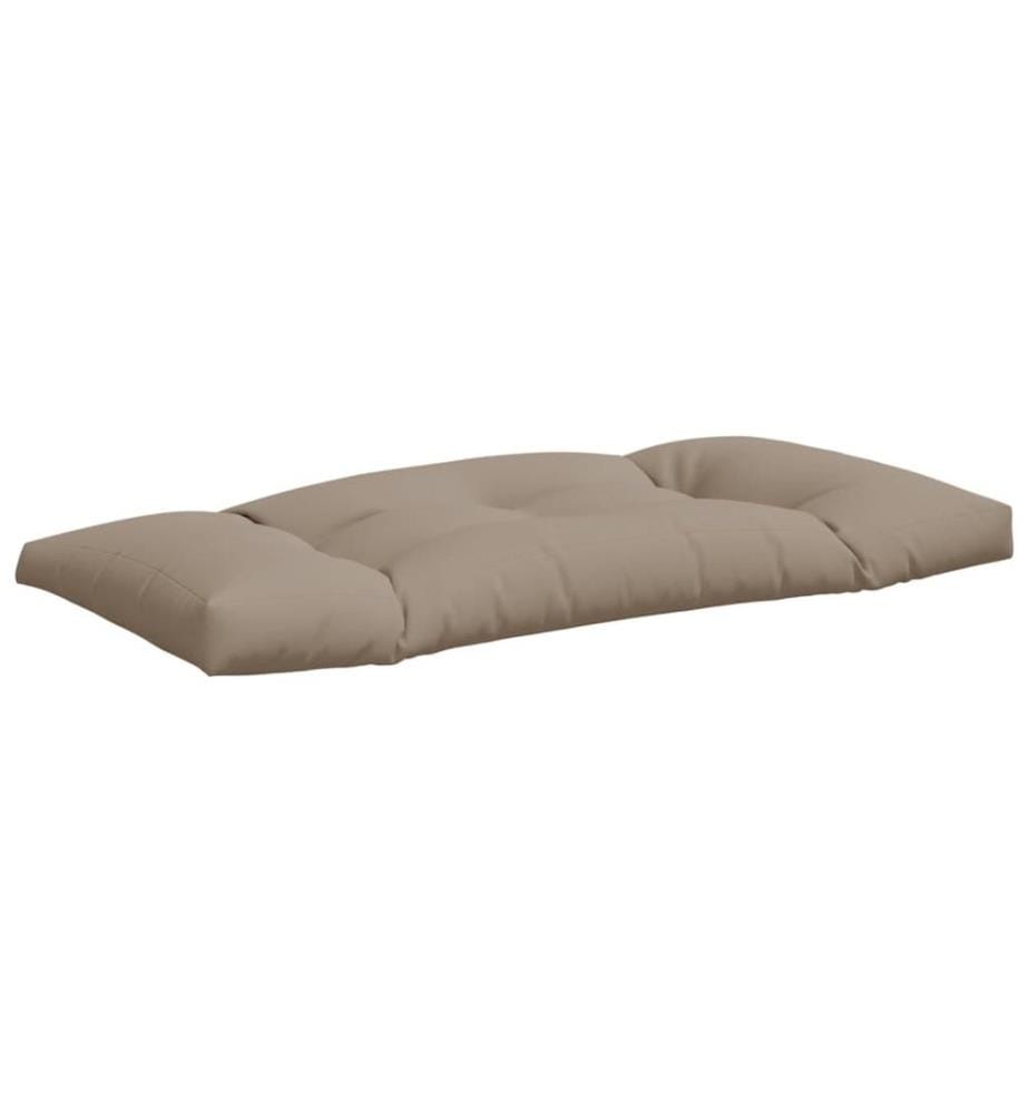 Coussins de palette lot de 2 taupe tissu