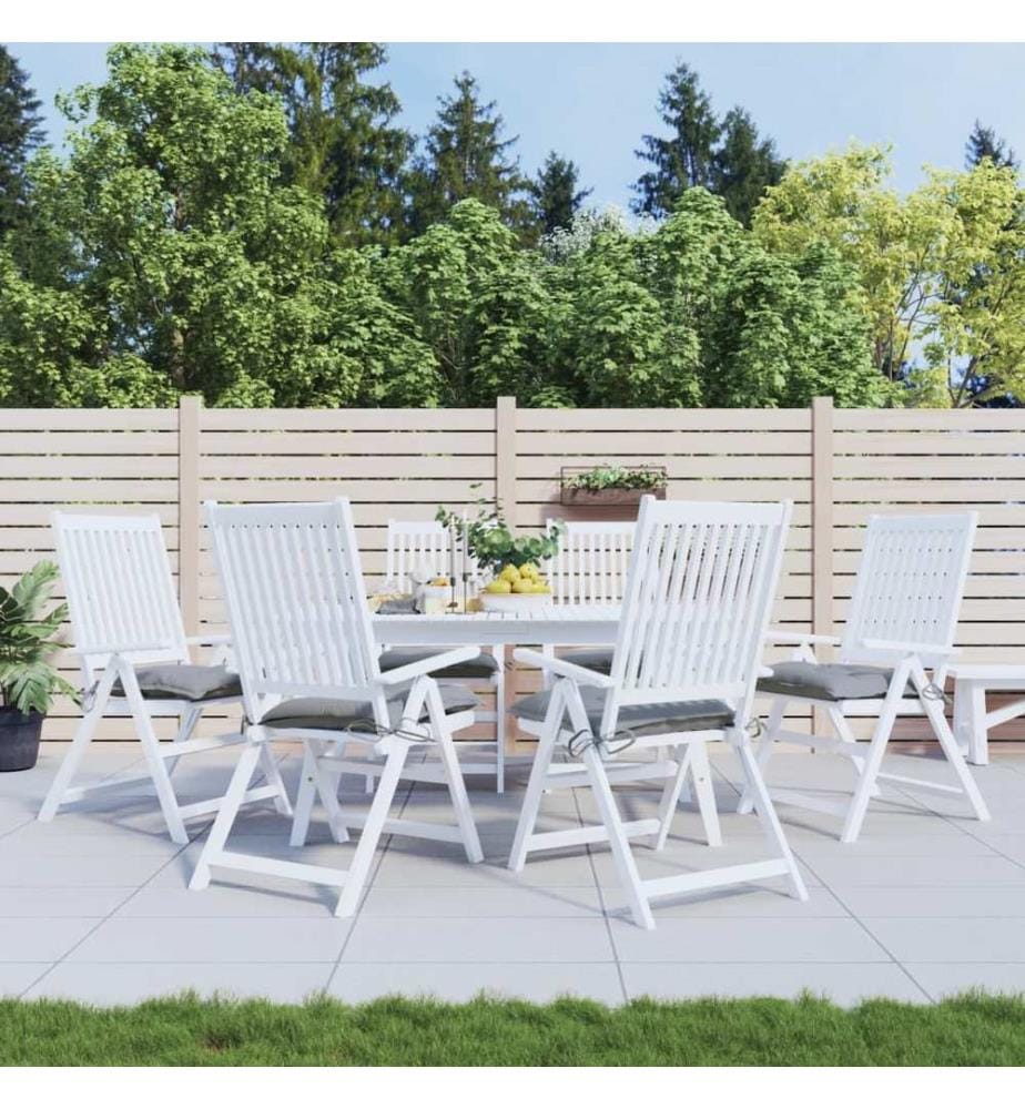 Stuhlkissen 6 Stk. Grau 40x40x7 cm Oxford-Gewebe