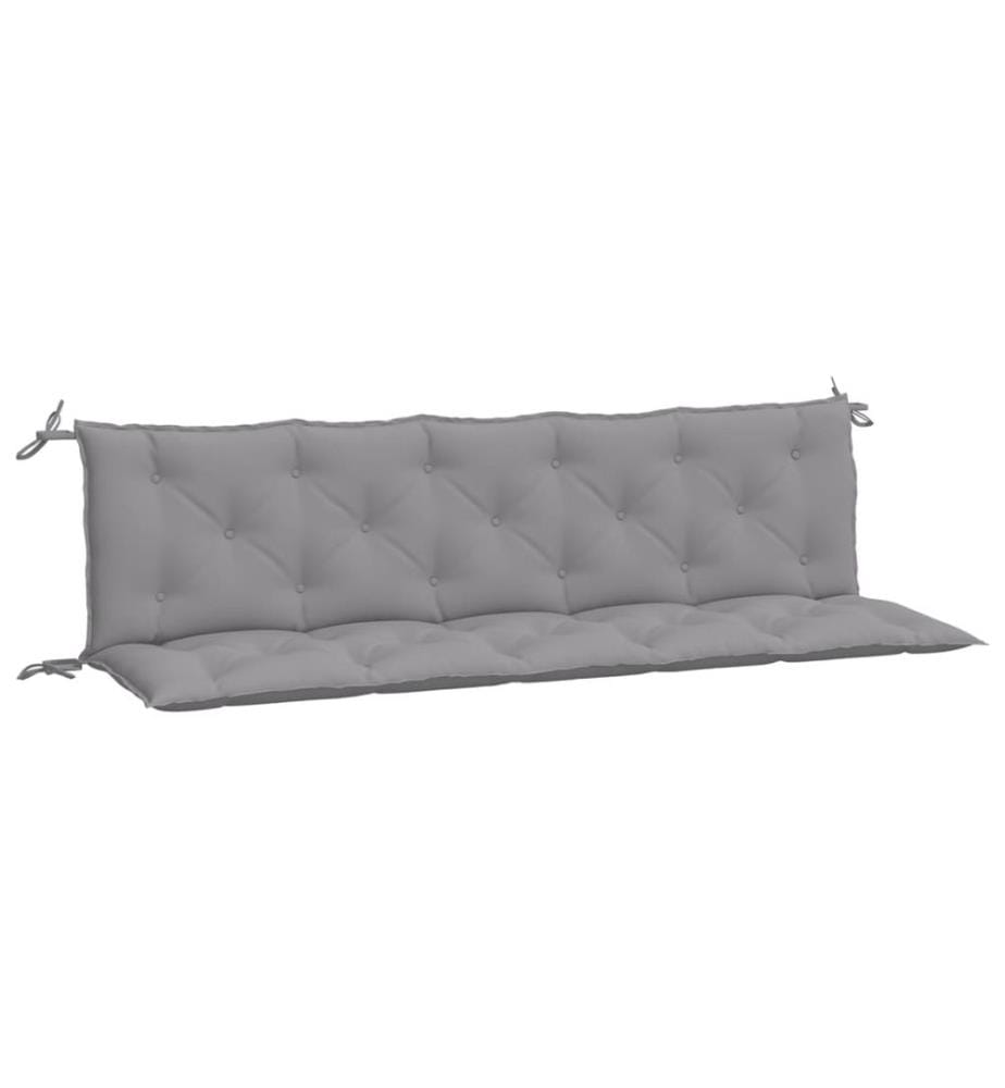 Gartenbank-Auflagen 2 Stk. Grau 180x50x7 cm Oxford-Gewebe