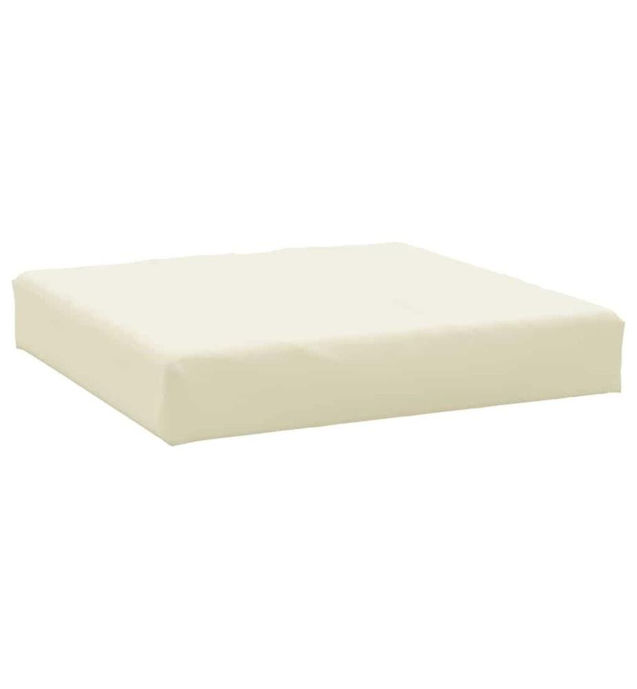 Coussin de palette crème 60x60x9,5 cm tissu oxford
