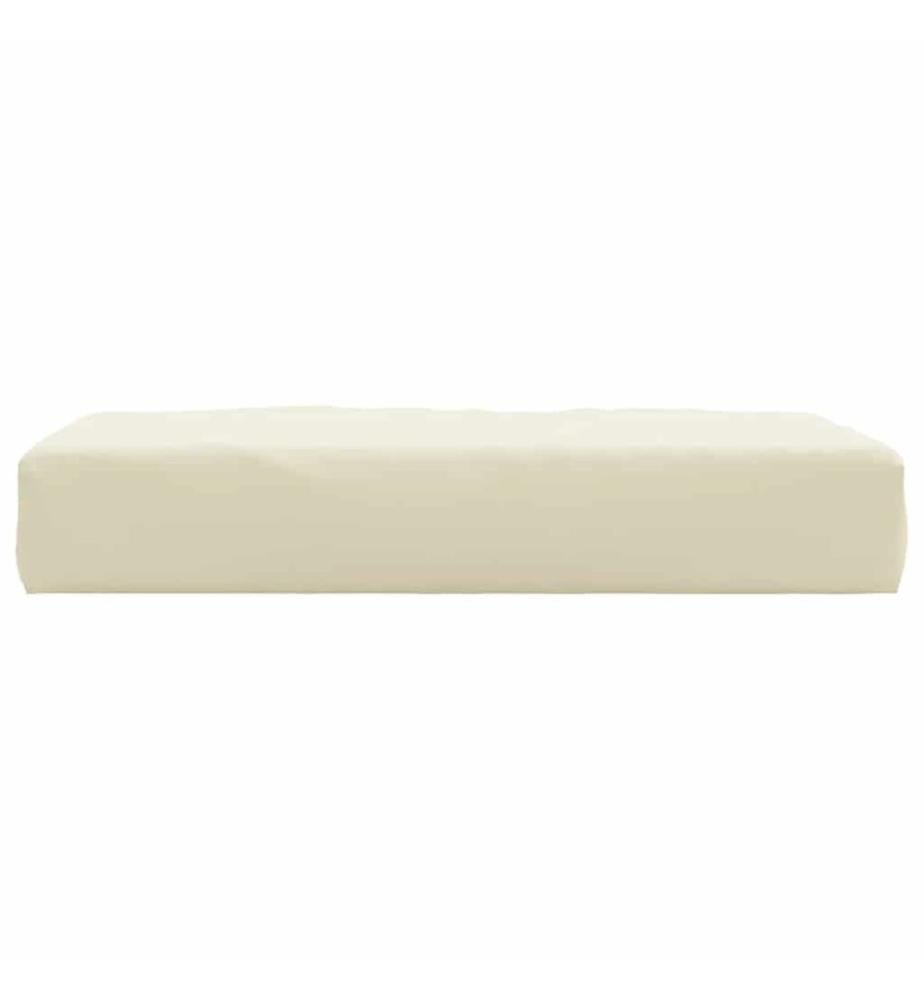 Coussin de palette crème 60x60x9,5 cm tissu oxford