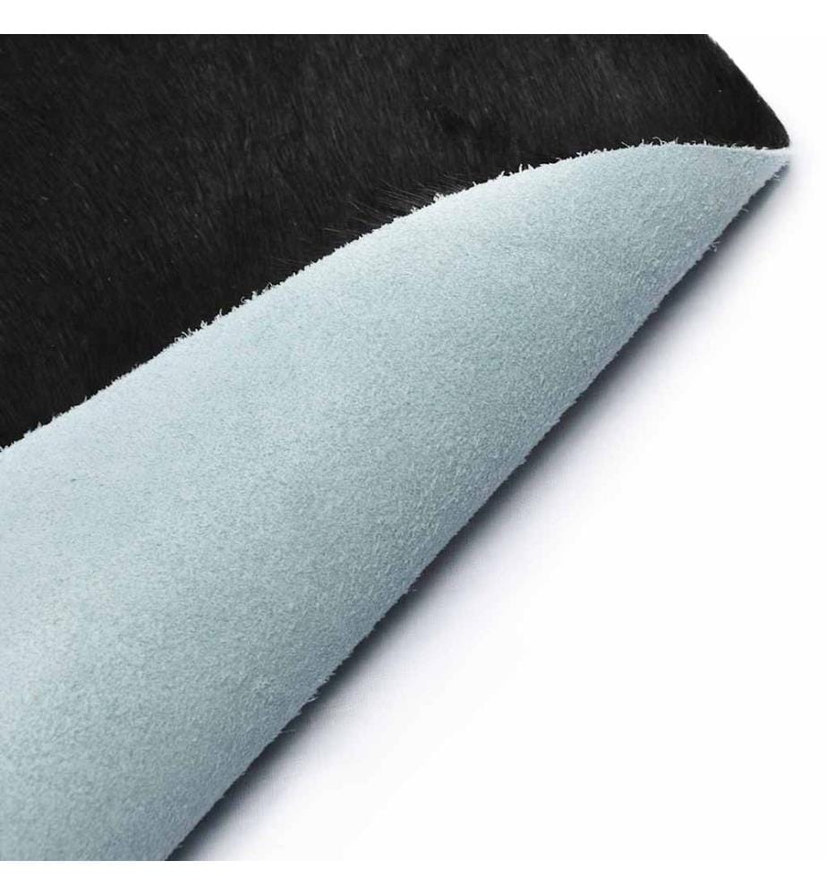 Tapis en peau de vache véritable noir et blanc 180x220 cm