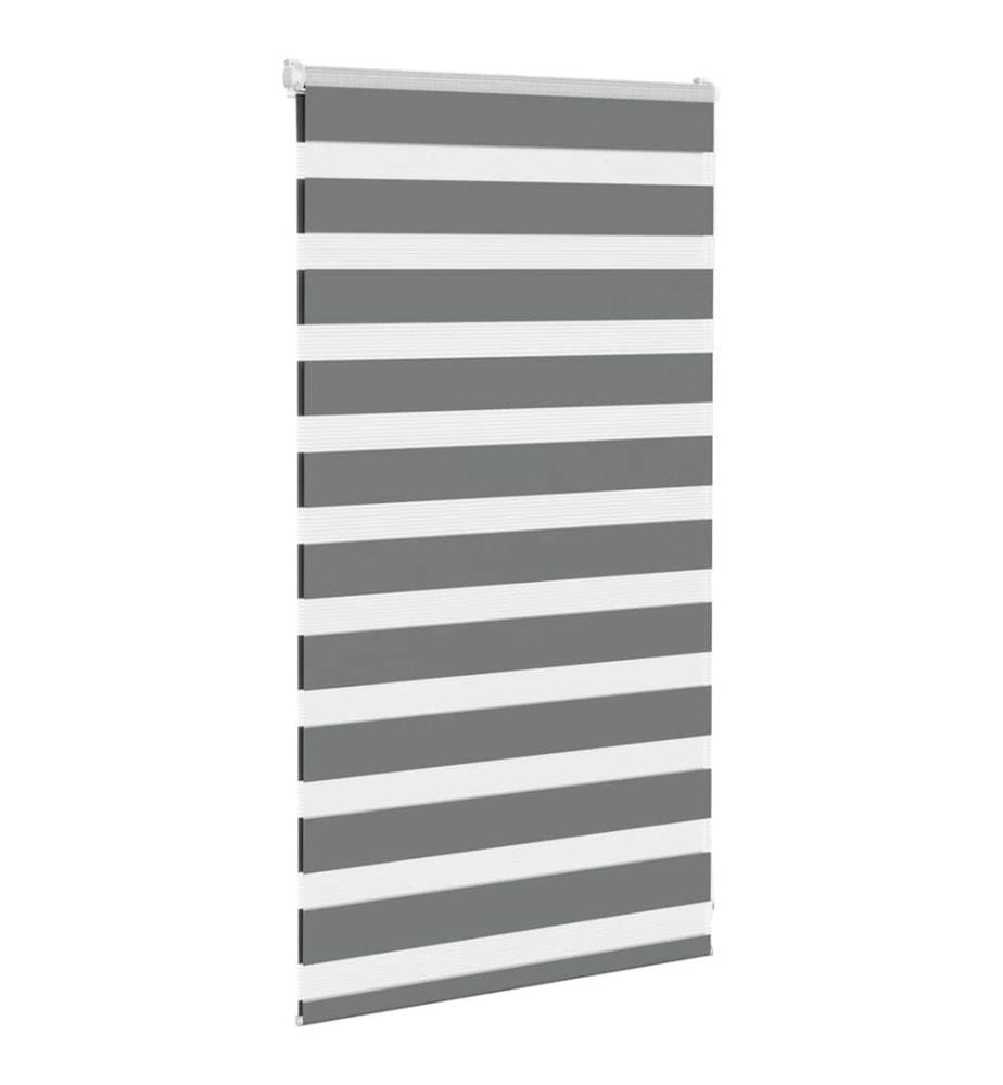 Doppelrollo Dunkelgrau 70x100 cm Stoffbreite 65,9 cm Polyester