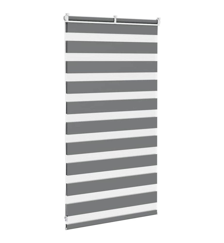 Doppelrollo Dunkelgrau 70x100 cm Stoffbreite 65,9 cm Polyester