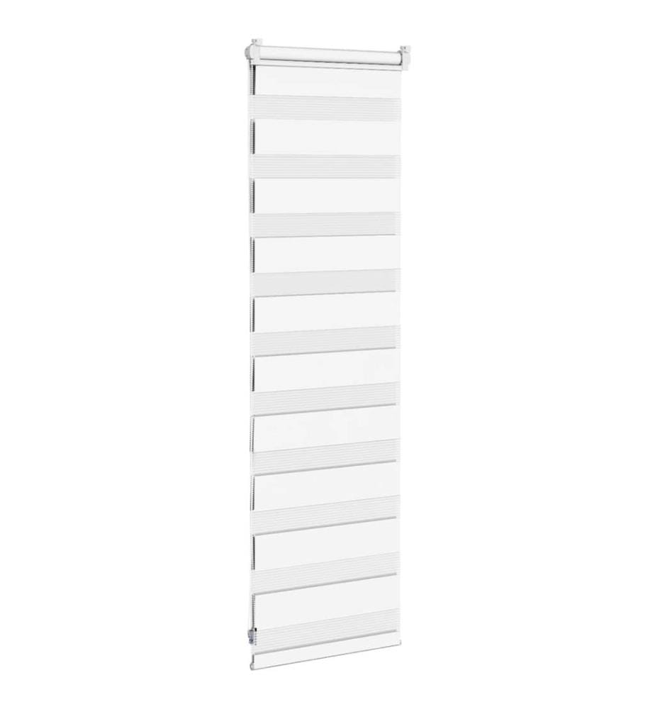 Doppelrollo Weiss 45x100 cm Stoffbreite 40,9 cm Polyester