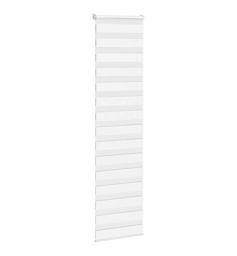 Doppelrollo Weiss 65x200 cm Stoffbreite 60,9 cm Polyester