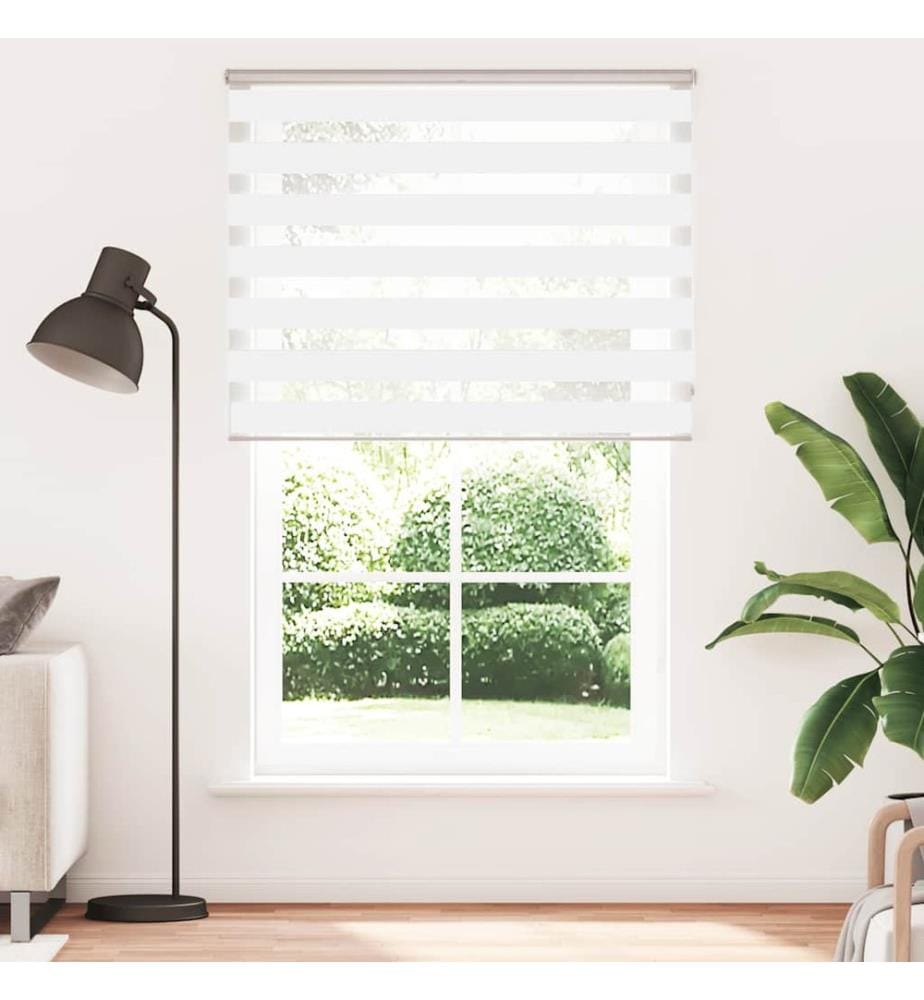 Doppelrollo Weiss 145x200 cm Stoffbreite 140,9 cm Polyester