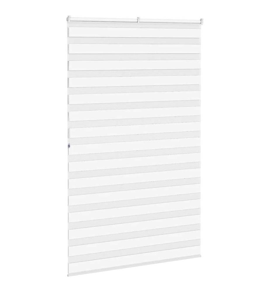 Doppelrollo Weiss 145x200 cm Stoffbreite 140,9 cm Polyester